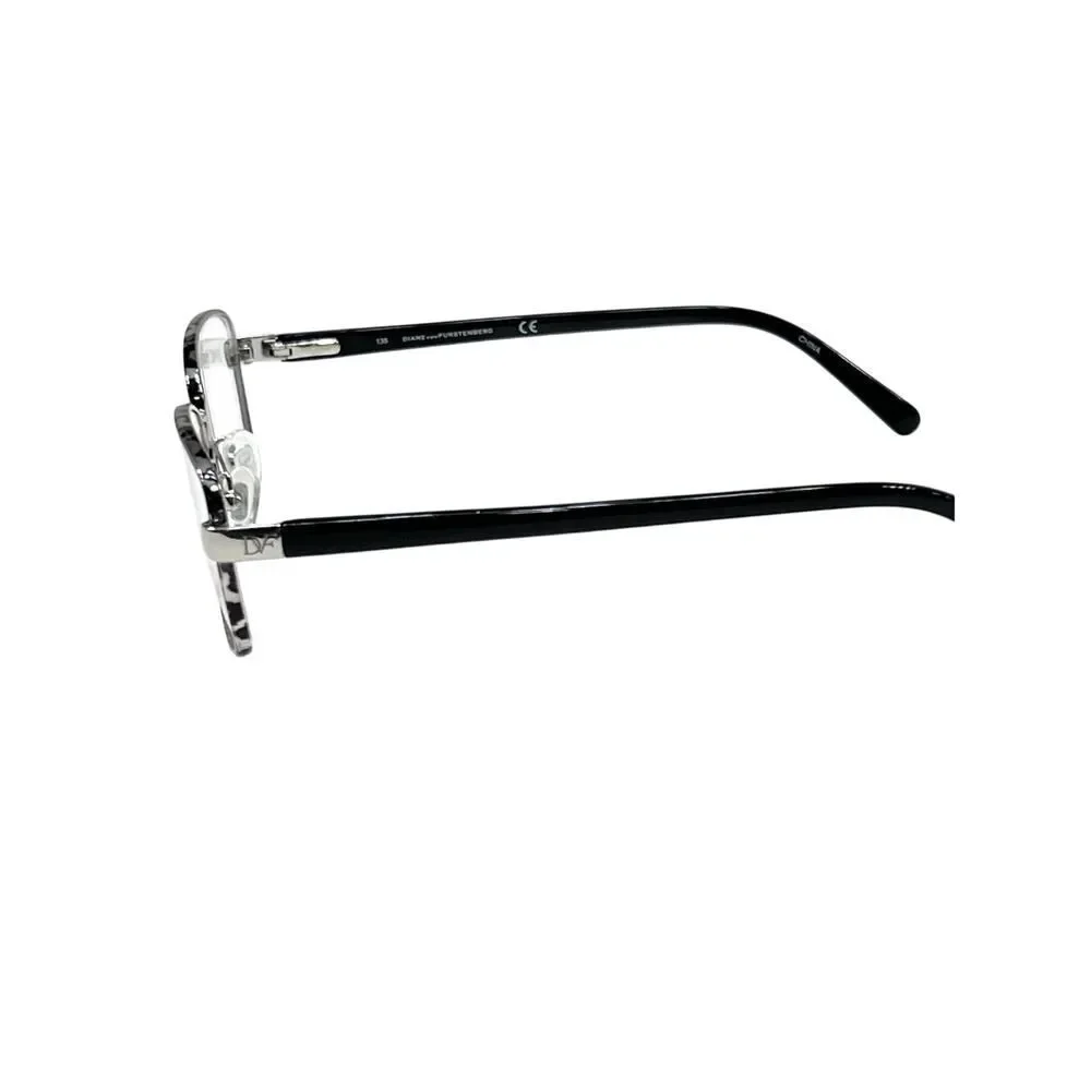NEW Diane von Furstenberg DVF 8052 001 Marbled Gray Eyeglasses Frames 52-17-135